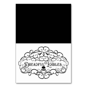 Numeração De Mesa Tendas de Comida Vintages Assustadoras de Hallowee