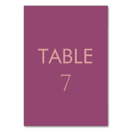 Numeração De Mesa Tendência minimalista simples elegante