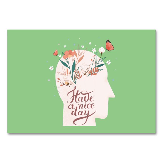 Numeração De Mesa Tenha Um Bom Dia (Frente)