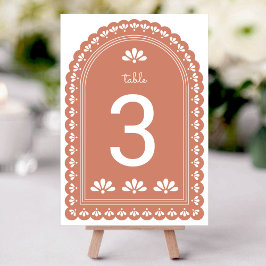 Numeração De Mesa Terra Cotta Arch Autumn Table Number