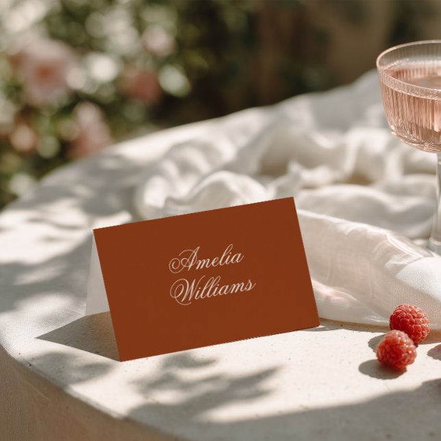 Numeração De Mesa Terracotta Burnt Orange Cream Boho Chic Wedding (Criador carregado)