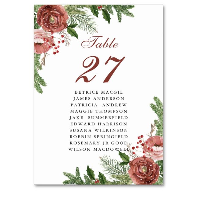 Numeração De Mesa Terracotta Floral Ping Bough (Criador carregado)