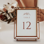 Numeração De Mesa Terracotta Wildflower Wedding<br><div class="desc">Elevem a vossa decoração de recepção com os Números de Mesa de Casamento Terracotta Wildflower. Adorados com flores silvestres e detalhes botânicos,  esses números adicionam um toque de sofisticação aos seus assentos. Guie seus convidados sem esforço através de sua elegante celebração.</div>