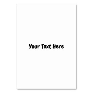 Numeração De Mesa Texto Personalizado