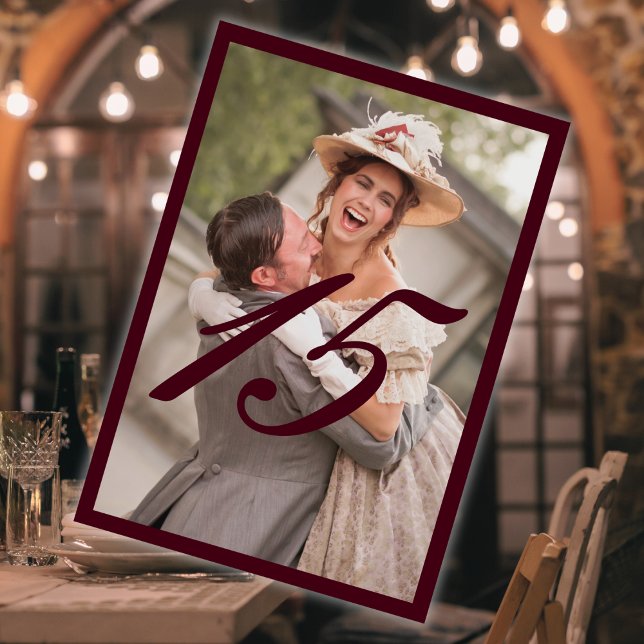 Numeração De Mesa Texto Vitoriano e Casamento de Quadros (Criador carregado)