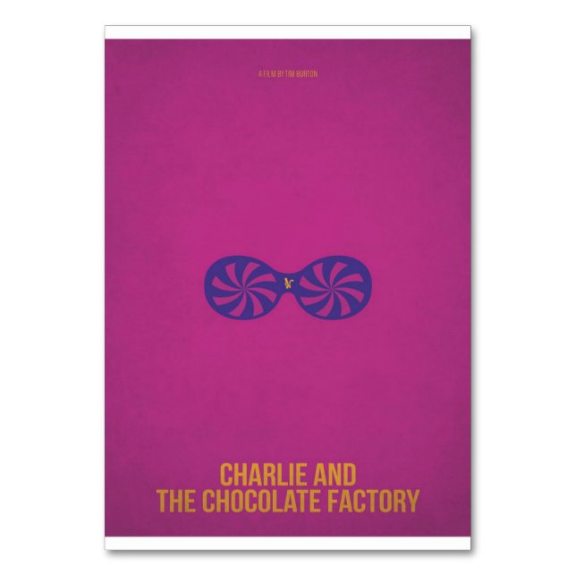 Numeração De Mesa The sweet chocolate factory_ (Frente)