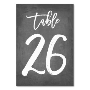 Numeração De Mesa Tipografia Chic Número de Tabela de Quadro   Mesa 