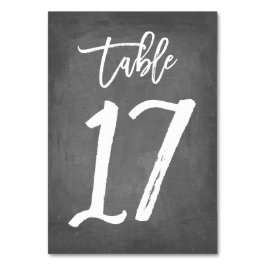 Numeração De Mesa Tipografia Chic Número de Tabela de Quadro | Mesa 