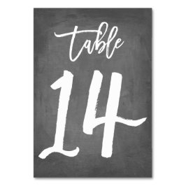Numeração De Mesa Tipografia Chic Número de Tabela de Quadro | Mesa 