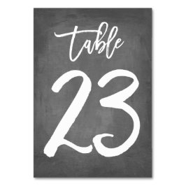 Numeração De Mesa Tipografia Chic Número de Tabela de Quadro | Mesa 