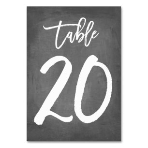 Numeração De Mesa Tipografia Chic Número de Tabela de Quadro   Mesa 