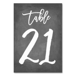 Numeração De Mesa Tipografia Chic Número de Tabela de Quadro | Mesa 