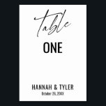 Numeração De Mesa Tipografia Elegante Simples Contemporânea<br><div class="desc">Negrito, simples, contemporâneo, elegante. Este design complementa uma coleção crescente de peças únicas que são atraentes para os olhos e distintivas. Use os campos modelo para alterar os detalhes do espaço reservado e tornar o design próprio. Outras cores e estilos estão disponíveis nesta coleção. Você também pode mudar o plano...</div>