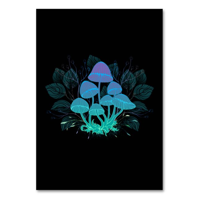 Numeração De Mesa Toadstools em arbustos (Frente)