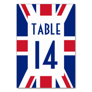 Numeração De Mesa Tomada de União com Número Azul