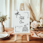 Numeração De Mesa Torre de champanhe arco branca<br><div class="desc">Um número de mesa com uma torre de champanhe desenhada à mão e um arco. Personalizado com seus nomes e data.</div>