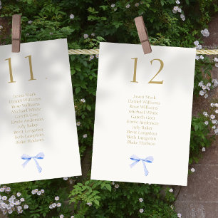 Numeração De Mesa Trendy Ribbon Wedch Table Number & Seating