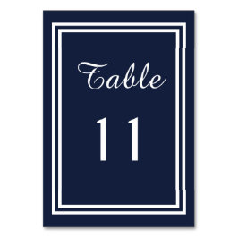 Numeração De Mesa Trim. Marinho duplo - Placa de Mesa