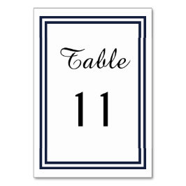 Numeração De Mesa Trim. Marinho duplo - Placa de Mesa