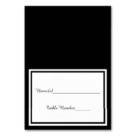 Numeração De Mesa Trim Preto Duplo - Placa Escorregt