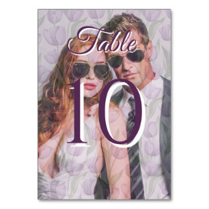 Numeração De Mesa Tulipa Elegante Feliz para Sempre Casamento