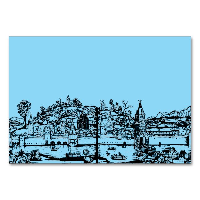Numeração De Mesa Ulm cidade em Baden-Württemberg na Alemanha (Frente)