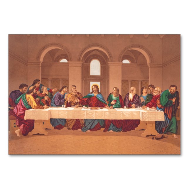 Numeração De Mesa Última Ceia de Jesus Cristo (Frente)