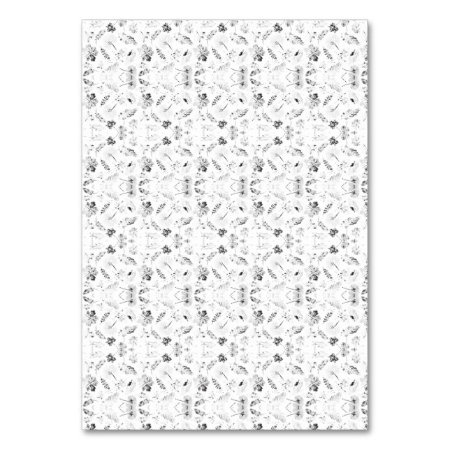 Numeração De Mesa Um design monocromático que apresenta uma multidão (Frente)