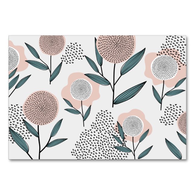 Numeração De Mesa Um rosa (Frente)