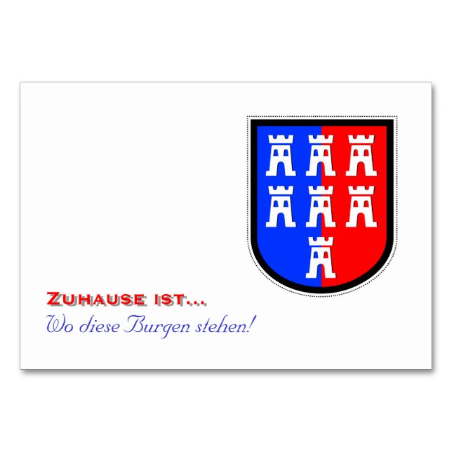 Numeração De Mesa Vermelho e Azul, tem que ser (Frente)