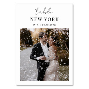 Numeração De Mesa Viagem de casamento - Mesa de fotografia e nome