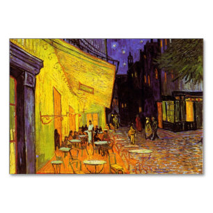 Numeração De Mesa Vincent Van Gogh Cafe Terrace À Noite Em Belas Art