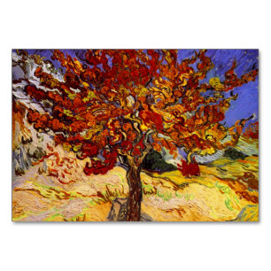 Numeração De Mesa Vincent Van Gogh Mulberry Tree Pintura de Arte fin