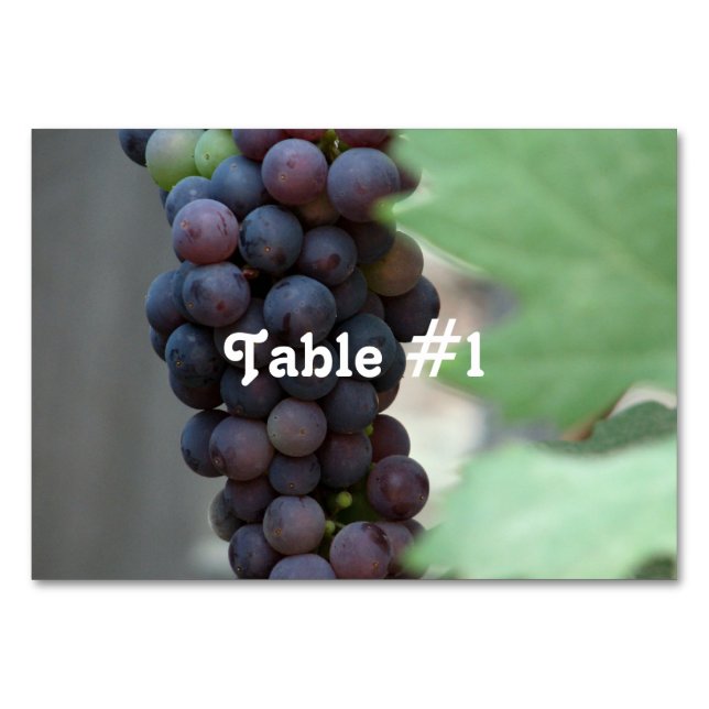 Numeração De Mesa Vineyard na Itália (Frente)