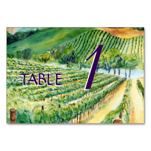 Numeração De Mesa Vinha-Vinha-Vinha-Vinha-Vinho-Vinho-Cartões-Mesa