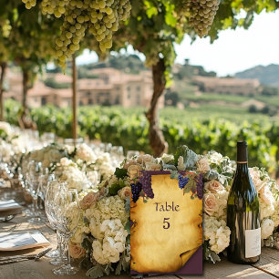 Numeração De Mesa Vinhas De Uvas Para Casamento De Vinhas De Uvas Pa