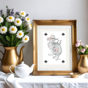 Numeração De Mesa Vintage Alice no País das Maravilhas