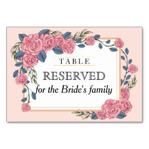 Numeração De Mesa Vintage art deco rosa frame mesa reserva de casame