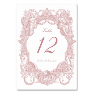Numeração De Mesa Vintage Barroco Bush Toile Casamento