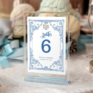 Numeração De Mesa Vintage Chinoiserie Antique Frame Weding