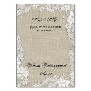 Numeração De Mesa Vintage Placa de Design Floral