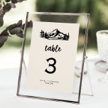 Numeração De Mesa Vintage Wilderness Table Number<br><div class="desc">Este cartão de número da mesa de natureza selvagem é perfeito para um casamento na montanha. As montanhas rochosas inspiraram design a apresentar uma montanha desenhada pela mão, lago e cena florestal. A placa impressão na frente e atrás (lado duplo). Adicione cada número de tabela que você precisa ao seu...</div>