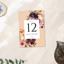 Violet Meadows Moderna Queda Floral