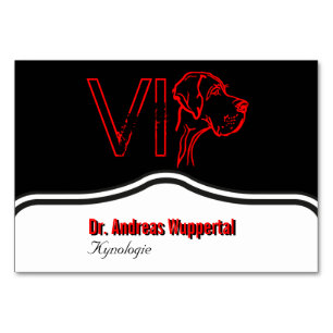 Numeração De Mesa VIP Doggen Tischkarten