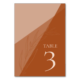 Numeração De Mesa Wedding Elegant Terra Cotta