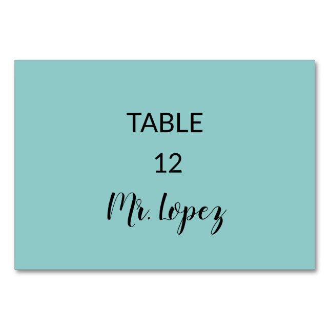 Numeração De Mesa Wedding  Place Card Paper - Table Decorations (Frente)