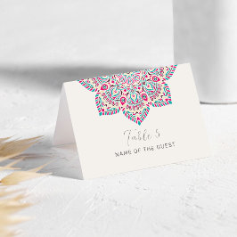 Numeração De Mesa West Pacific Classic Mandala Wedding Place Card