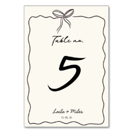 Numeração De Mesa Whimsical Hand drawn Wedding