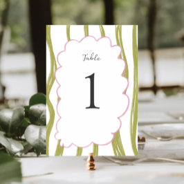Numeração De Mesa Whimsy Colorful Frame Wedding 