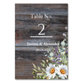 Numeração De Mesa White Daisy Wedding